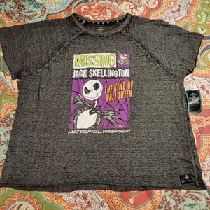 Disney Nightmare Before Christmas Jack Skellington Burn Out Tee